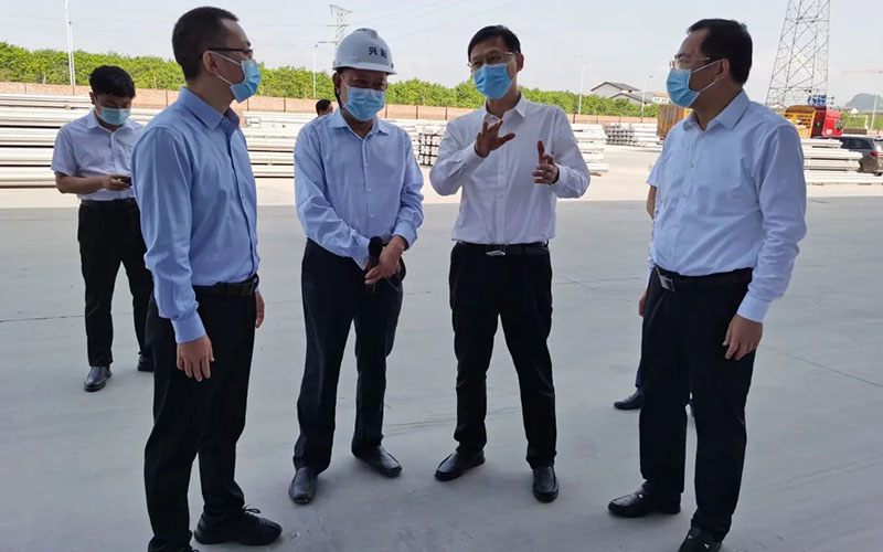 百色市委书记黄汝生一行莅临广西兴越调研考察